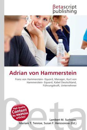 Produktbild Adrian von Hammerstein (2010)