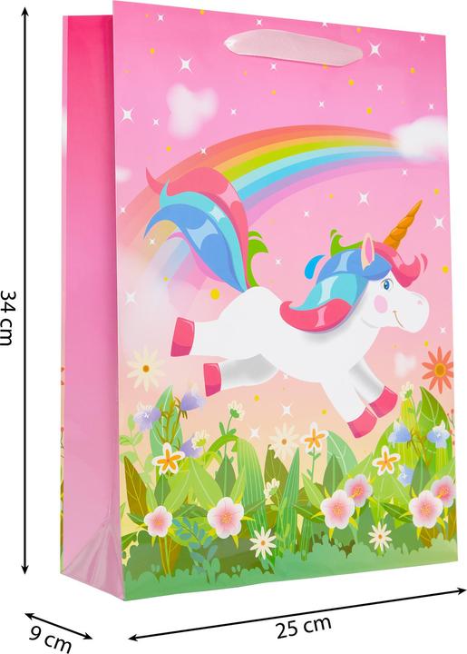 Image du produit Idena Sac cadeau enfant motif licorne multicolore 25x34x9cm (Pochette cadeau)