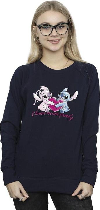 Produktbild Disney Lilo And Stitch Ohana Heart With Angel Sweatshirt (S)
