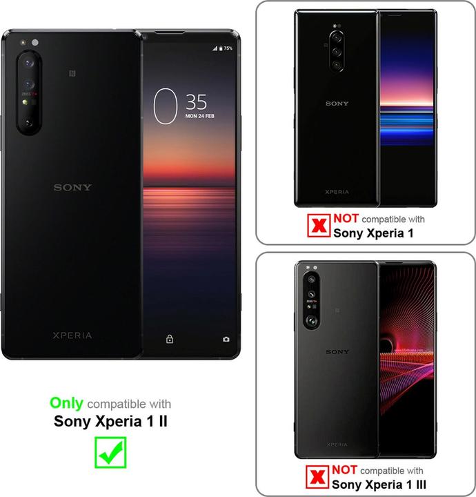 Produktbild Cadorabo Book Jeans Optik Cover (Sony Xperia 1 II)
