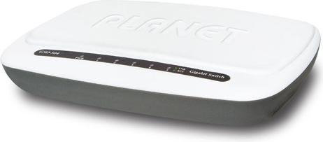 Produktbild Planet Gigabit Ethernet Desktop Switch 5x 10/100/1000Mbps External Power Supply 5V/1A (5 Ports)