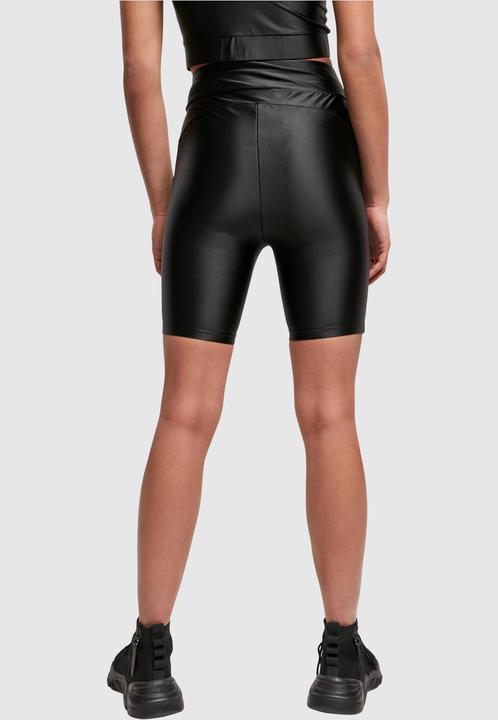 Immagine prodotto Urban Classics Pantaloncini da ciclista donna a vita alta in metallo lucido (3XL)