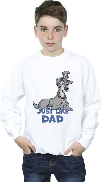 Actual product image Disney Boys Lady And The Tramp Just Like Dad Sweatshirt (104)