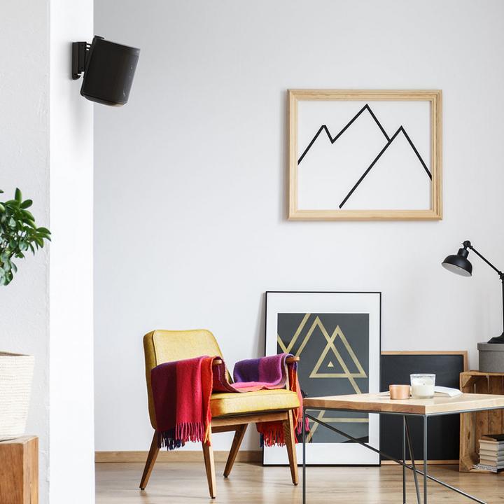 Produktbild Flexson Wandhalterung für Sonos One und Play:1 (1 Stk., Wandmontage, Neigbar, Schwenkbar, Drehbar)