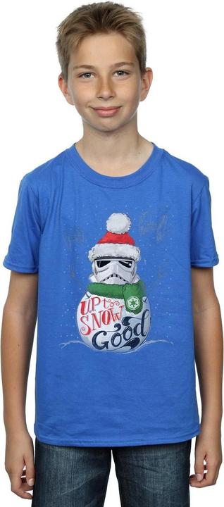 Actual product image Star Wars Boys Stormtrooper Up To Snow Good T-Shirt (152, 158)