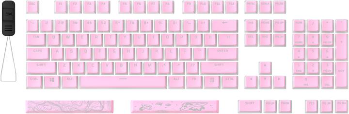 Actual product image HP HyperX Pudding Keycaps 2 - Full Key Set - PBT - Pink (US Layout)