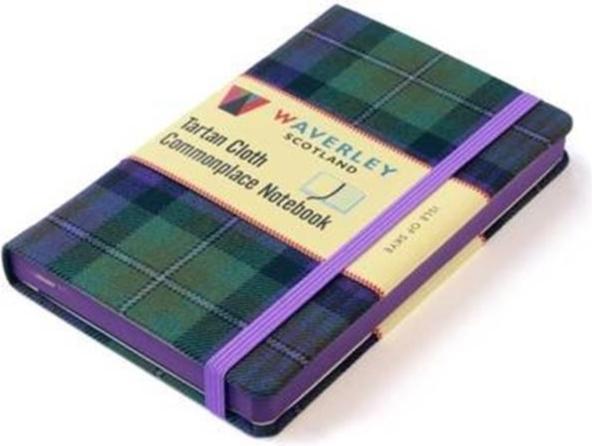 Actual product image Isle of Skye Tartan: Waverley Scotland Large Tartan Cloth Commonplace Notebook (Hardcover)