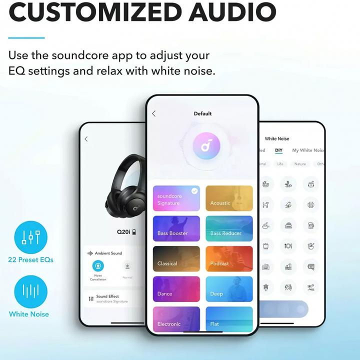 Actual product image soundcore Q20i (ANC, 40 h, Wireless, Cable)