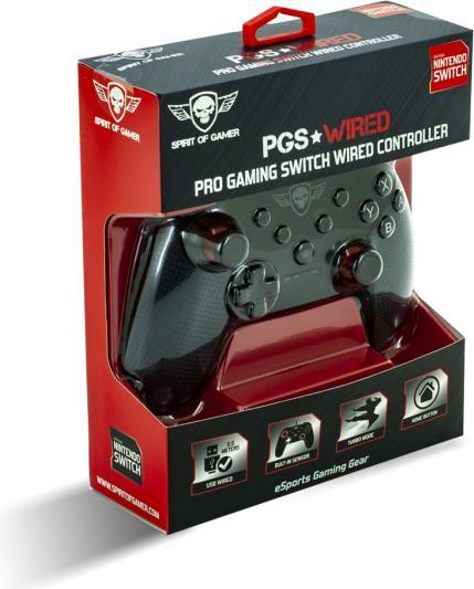 Produktbild Spirit Of Gamer Manette De Jeu Pro Gaming Pour Nintendo Switch (Noir) (Switch)