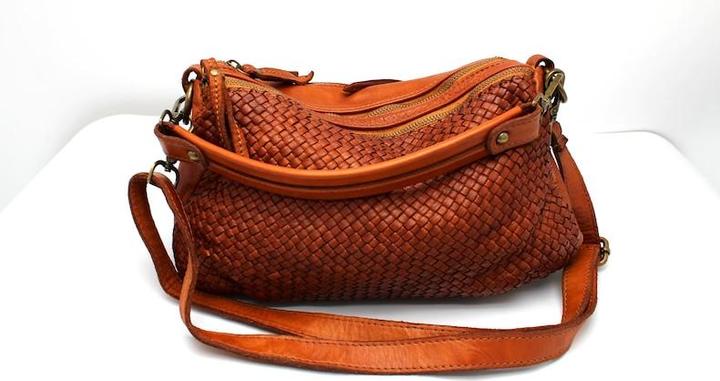 Produktbild Only-Bags.Store Ledertasche, Umhängetasche aus weichem Leder, gewebte Lederhandtasche