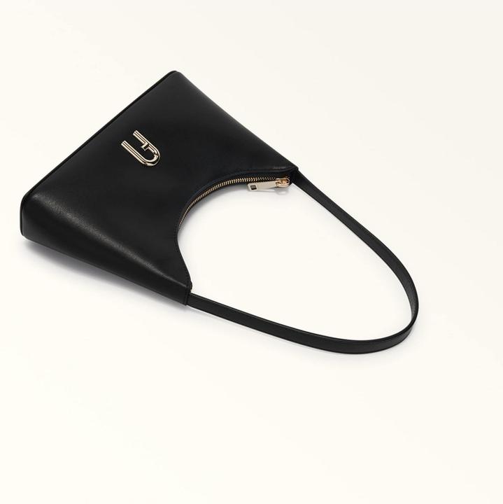 Actual product image Furla diamante mini leather bag color black