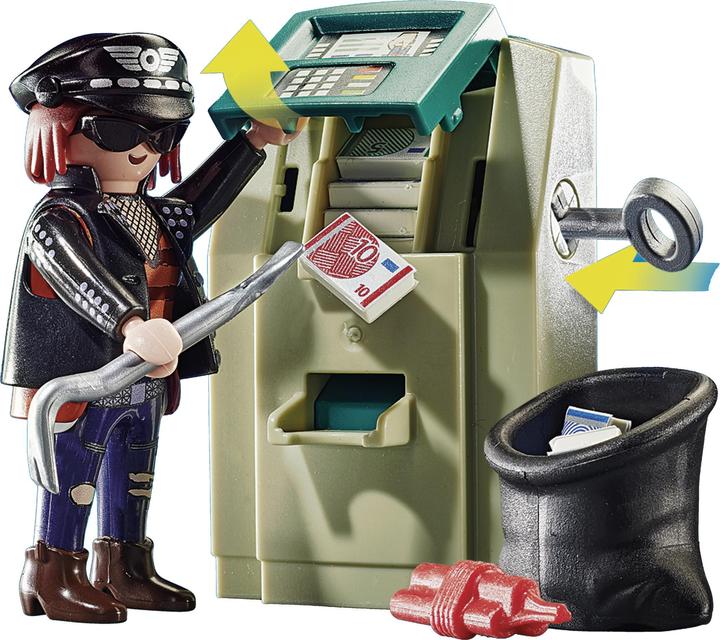 Actual product image Playmobil Police motorbike: pursuit of the money robber (70572, Playmobil City Life)
