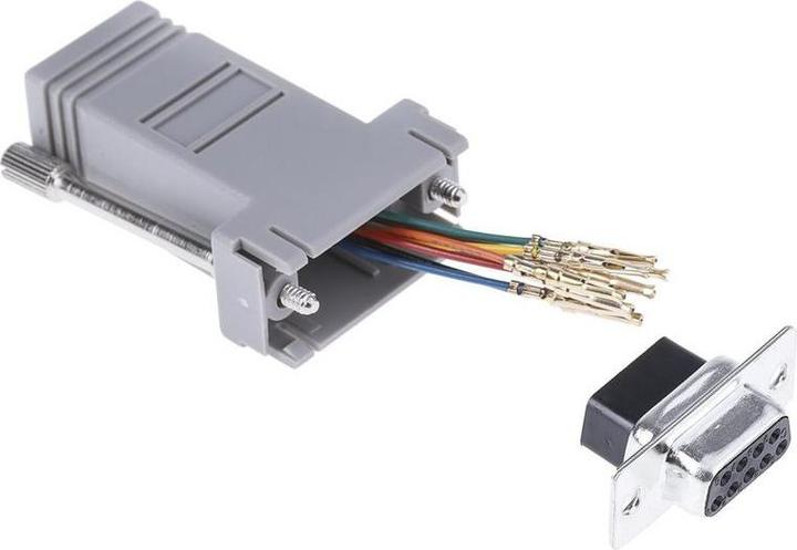 Produktbild Rs Pro Sub-D Adapter, Buchse 9-polig zu Buchse RJ45