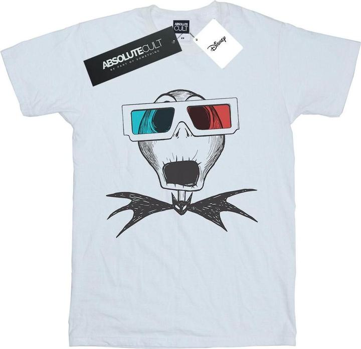 Immagine prodotto Disney Nightmare Before Christmas Jack Skellington 3D Glasses Maglietta Ampia Donna (4XL)