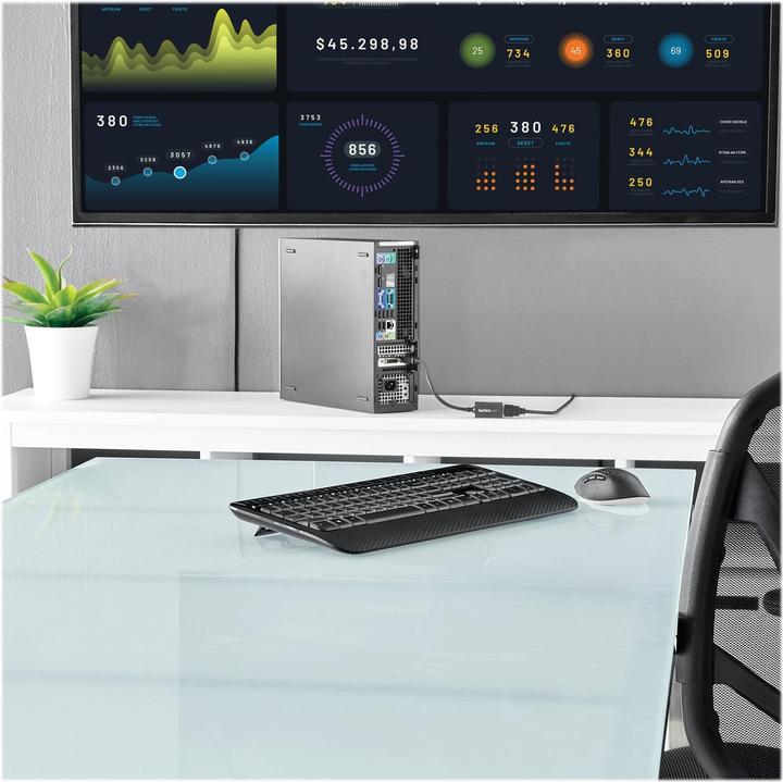 Immagine prodotto StarTech Adattatore video DisplayPort a HDMI / Convertitore (HDMI, 26.50 cm)