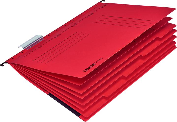 Actual product image Falken Personal file UniReg DIN A4 commercial stapling kraft cardboard red (A4, 20 x)