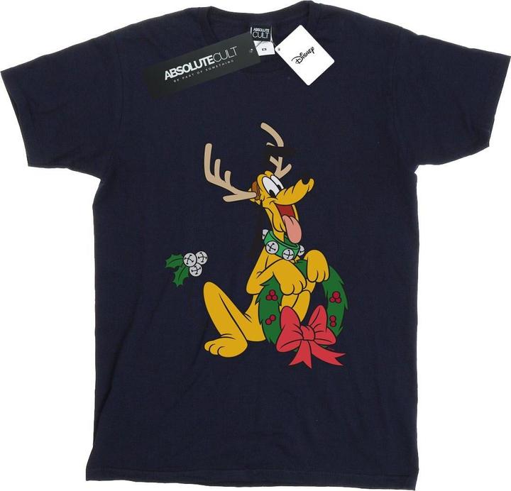 Immagine prodotto Disney Pluto Christmas Reindeer Maglietta Ampia Donna (L)