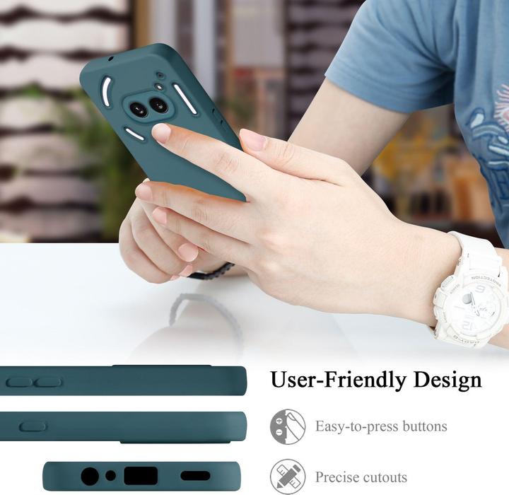 Actual product image Cadorabo Bumper Case for Nothing Phone 2a TPU Liquid Silicone Cover (Phonemax Rocky 2)
