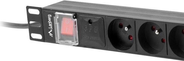 Produktbild Lanberg PDU 19inch 1U 16A 8x FR 2m