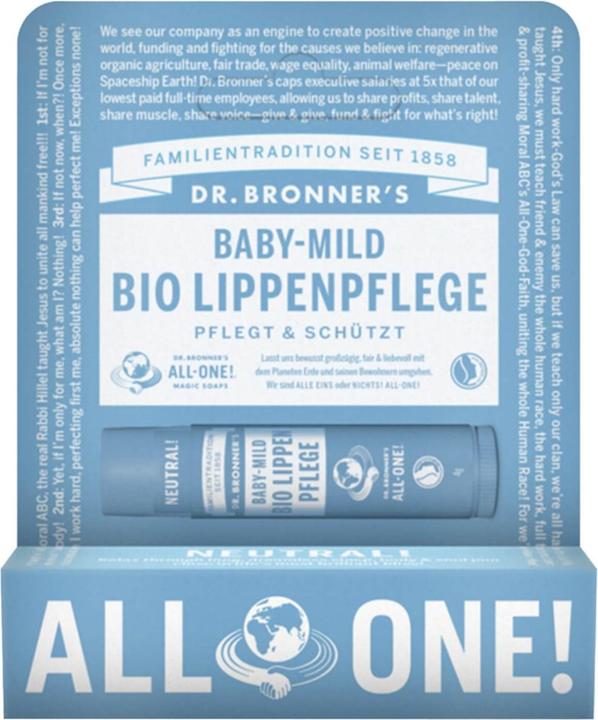 Produktbild Dr. Bronner's Lippenbalsam Baby-Mild (Balsam, 4 ml)