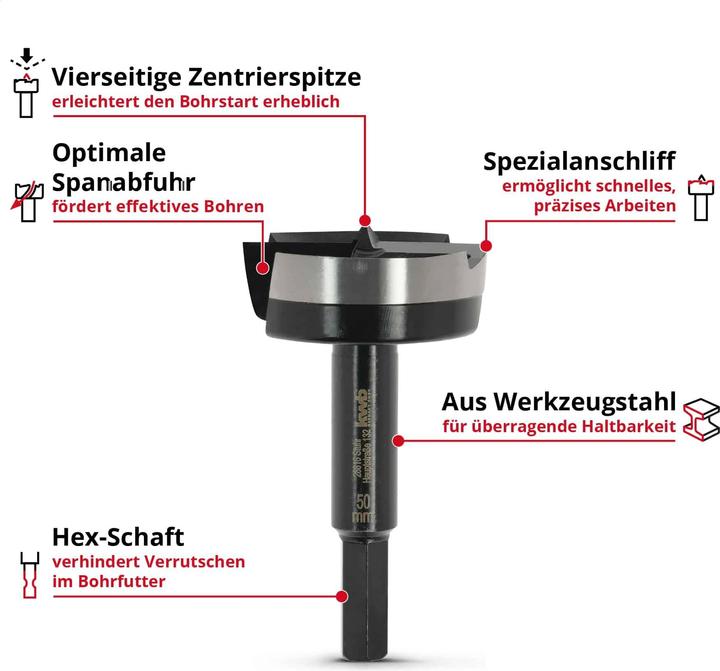 Produktbild kwb Forstnerbohrer, 706450, 50 mm