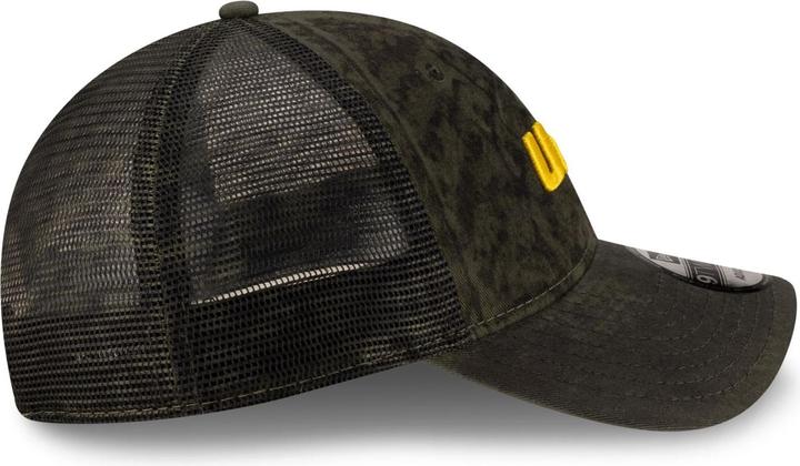 Actual product image New Era 9Twenty Trucker Cap - UFC MMA oil washed oliv