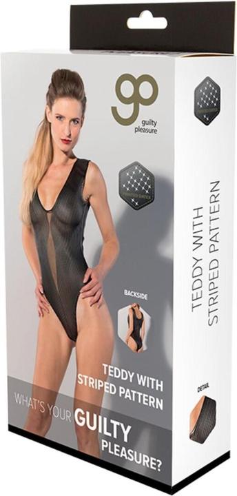 Actual product image Guilty Pleasure Gp Printed Datex Striped Teddy L (L)