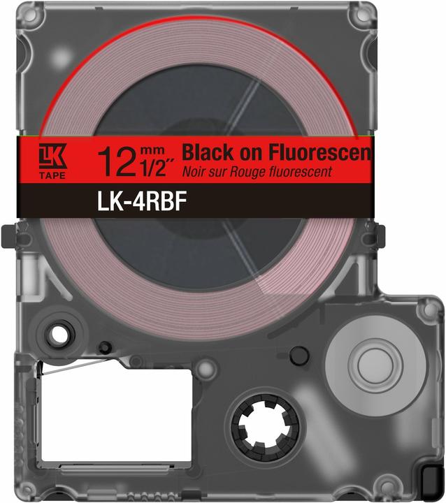 Produktbild Epson Fluorescent Red/Black 12mm LK-4RBF