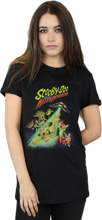 Actual product image Scooby Doo Womens/Ladies And The Alien Invaders Cotton Boyfriend T-Shirt (3XL)