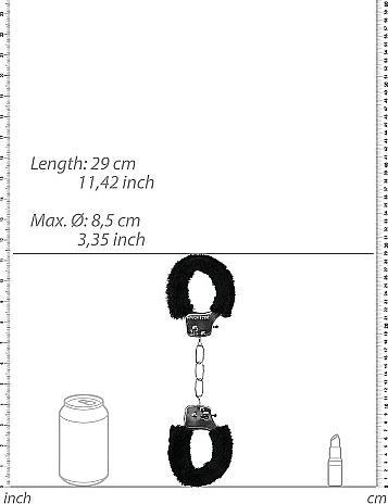 Actual product image Ouch! Pleasure Handcuffs Furry