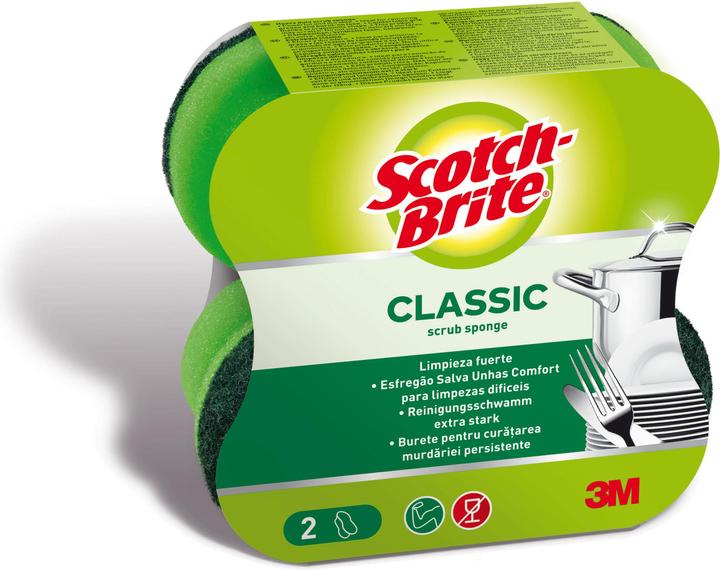 Actual product image Scotch Brite Pot Cleaner Classic Comfort, colour: green (2 pcs.)