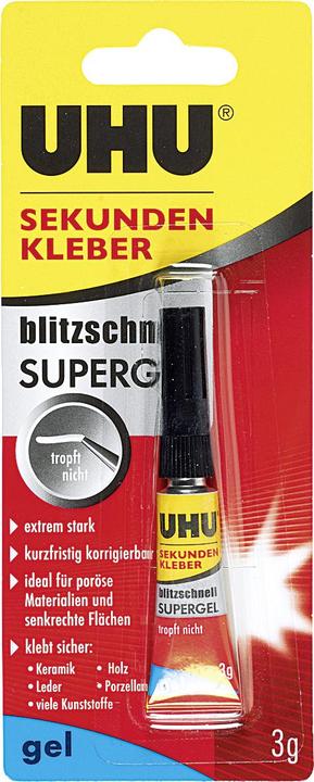 Produktbild UHU Sekundenkleber Super Power (3 g, 3.10 ml)