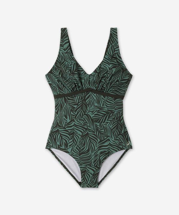 Nabaiji Women’s aquafitness 1-piece swimsuit - Rosy green (40, 42)