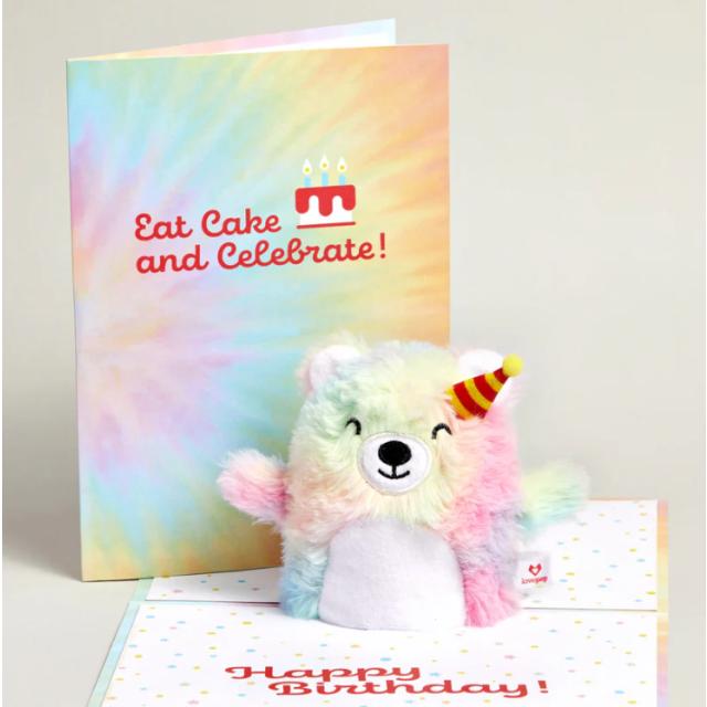 Pop-Up Plush Karte - Eat Cake & Celebrate (1 pcs.)