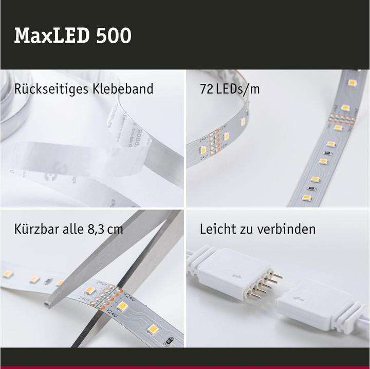 Immagine prodotto Paulmann Set di strisce MaxLED 500 (Luce del giorno, 500 cm, Interno)