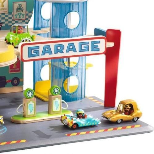 Actual product image Djeco Garage Crazy Motors