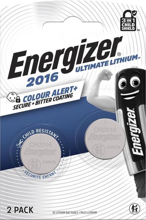 Produktbild Energizer Knopfzelle CR 2016 3 V 2 St. 90 mAh Lithium E304205800 (2 Stk., CR2016, 90 mAh)