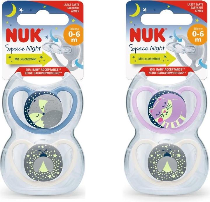 Produktbild NUK Space Night (2 x, bis 6 Monate)