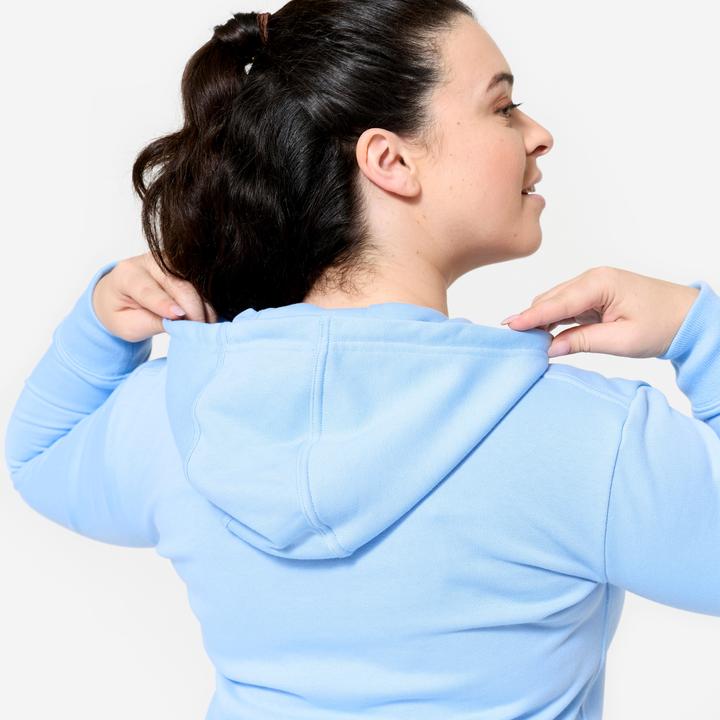 Produktbild Domyos Hoodie Damen Baumwolle - hellblau (XL)