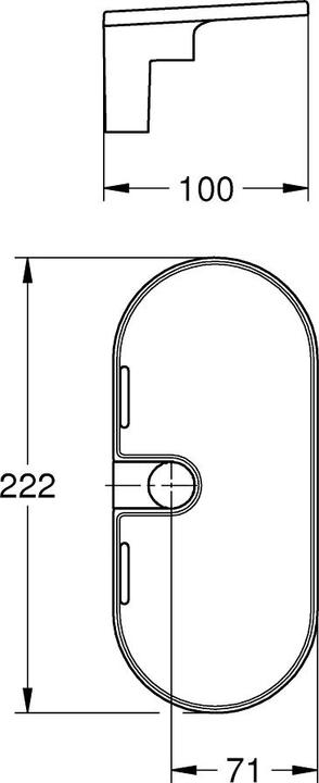 Immagine prodotto Grohe Vitalio Piatto doccia universale QuickFix per asta doccia, cromo