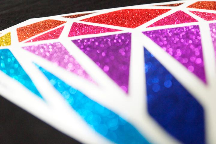 Produktbild Poli-tape Extra Bling Bügelfolie mit Glitzereffekt A4