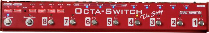 Image du produit Carl Martin Octa-Switch "The Stripe" - Pédale d'effet looper à 8 positions (Échantillonneur)