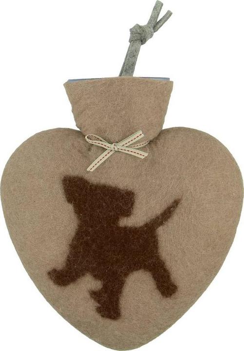 Dorothee Lehnen Hot Water Bottle Dog, 0.7 l, mocha (0.70 l)
