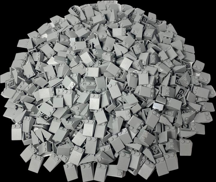 Image du produit LEGO 3x2 Toit Tuiles Gris Clair - 50 pièces - Pente 3298 (3298, LEGO Accessoires)