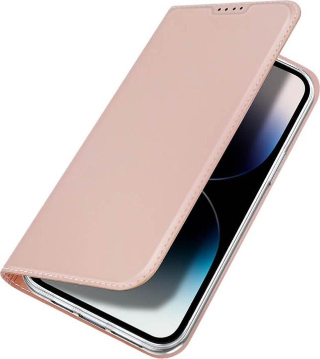 Actual product image Dux Ducis Skin Pro Wallet Case for iPhone 15 Pro Max - Pink (Apple iPhone 15 Pro Max)