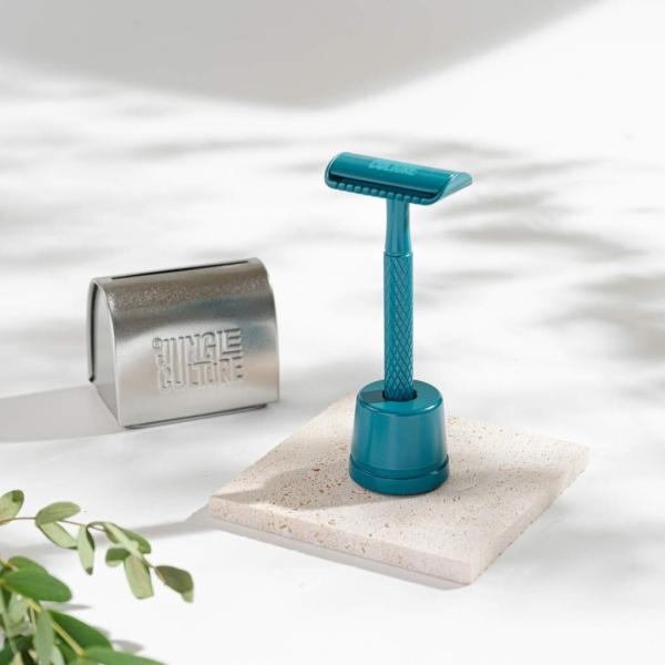 Immagine prodotto Jungle Culture Supporto per rasoi in verde acqua