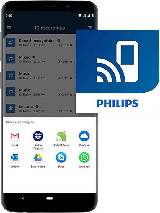 Image du produit Philips Traceur vocal numérique DVT4110 (8 Go)