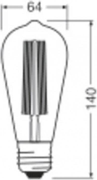 Image du produit Osram Vintage-Lampe (E27, 8.80 W, 806 lm, 1 x, F)