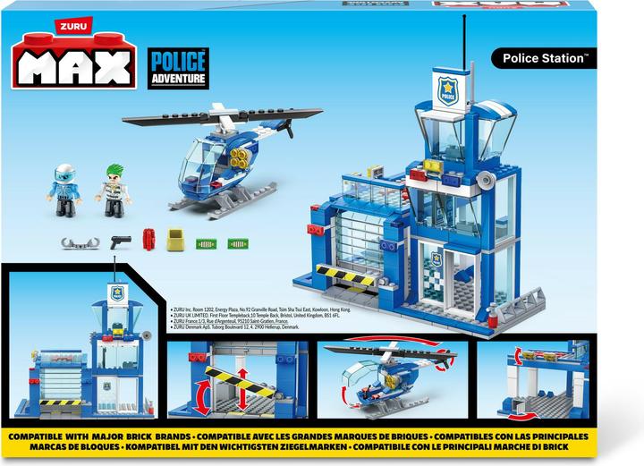 Actual product image Zuru Max City police station 321-parts