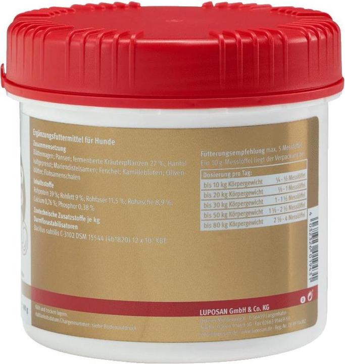 Immagine prodotto Luposan Integratore alimentare per cani Complesso gastrointestinale attivo, 400g (Adulto, 1 pz., 484 g)